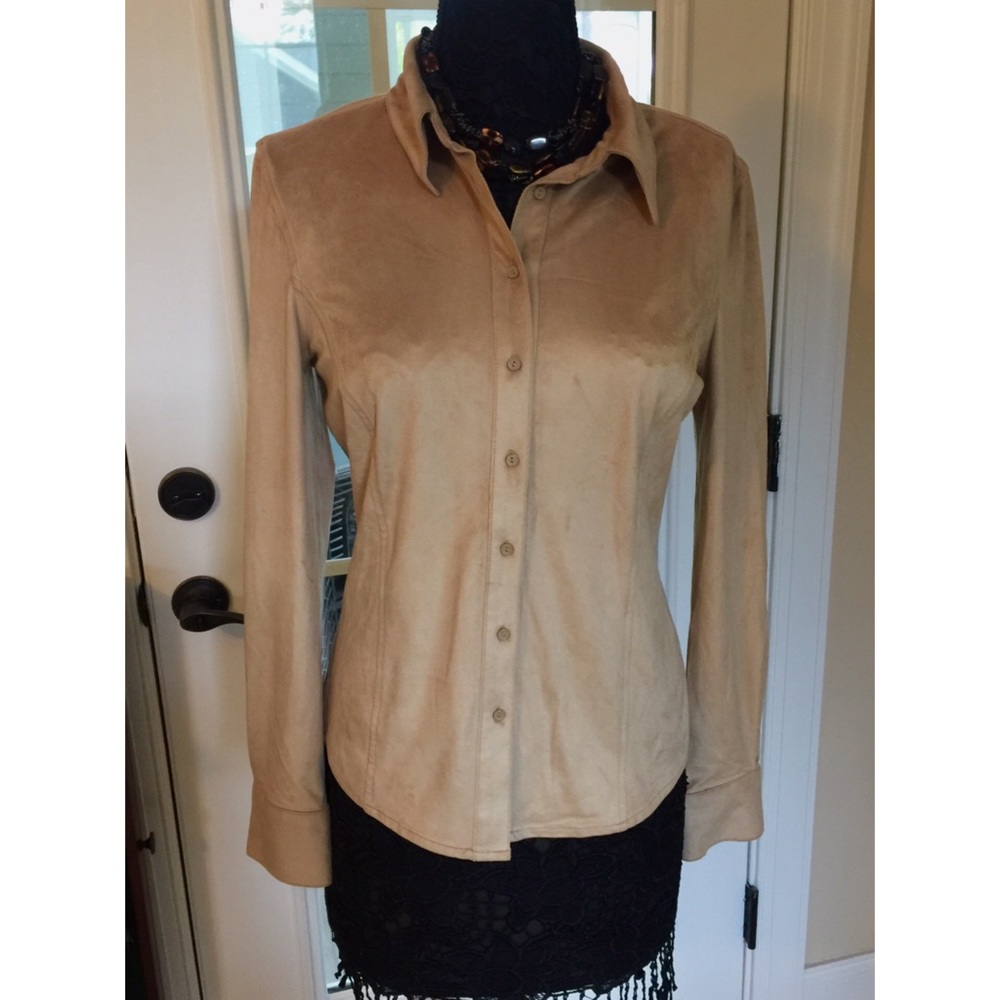 Express⭐️Super Soft Suede Dress Shirt